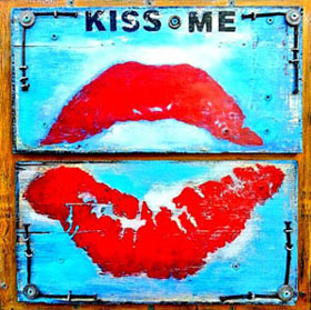 JenVerge-KissMe-AcrylicMixedMediaonPanel  16 x 16